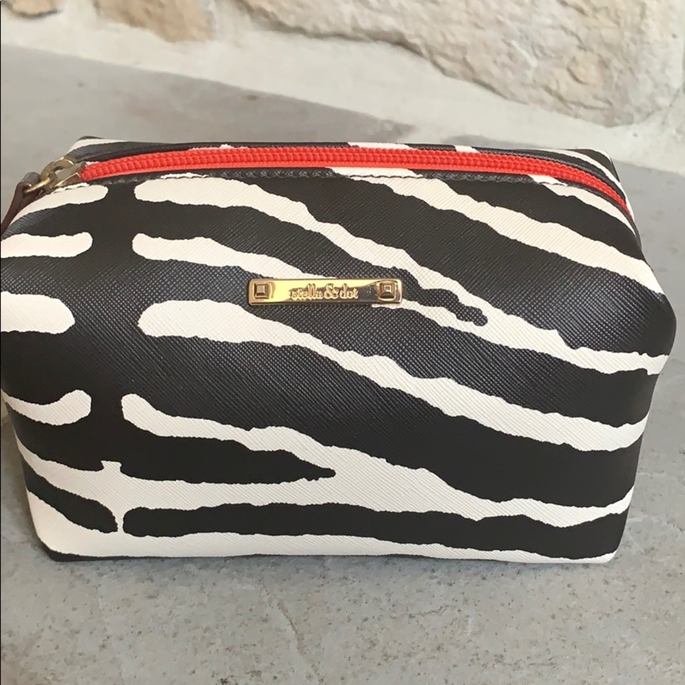 Stella & Dot zebra pouf 🦓